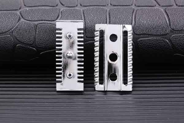 YAQI Top Aggressive Chrome Color  Double-edged Mens Slant Safety Razor Head Replacement Accessory
