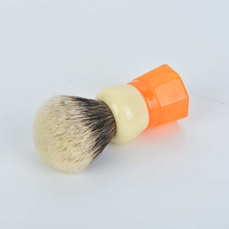 YAQI Ever-Helpful Two Band Badger Hair Mens Wet Shaving Brush Facial Beard Cleaning Shave Tool