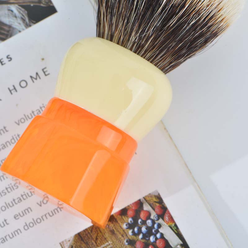 YAQI Ever-Helpful Two Band Badger Hair Mens Wet Shaving Brush Facial Beard Cleaning Shave Tool