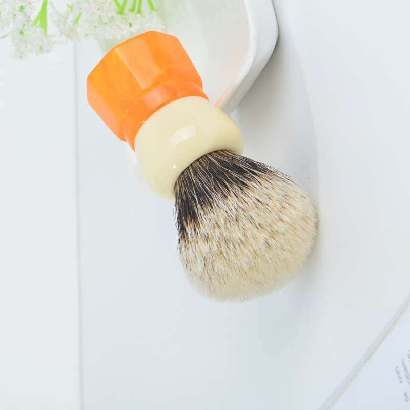YAQI Ever-Helpful Two Band Badger Hair Mens Wet Shaving Brush Facial Beard Cleaning Shave Tool