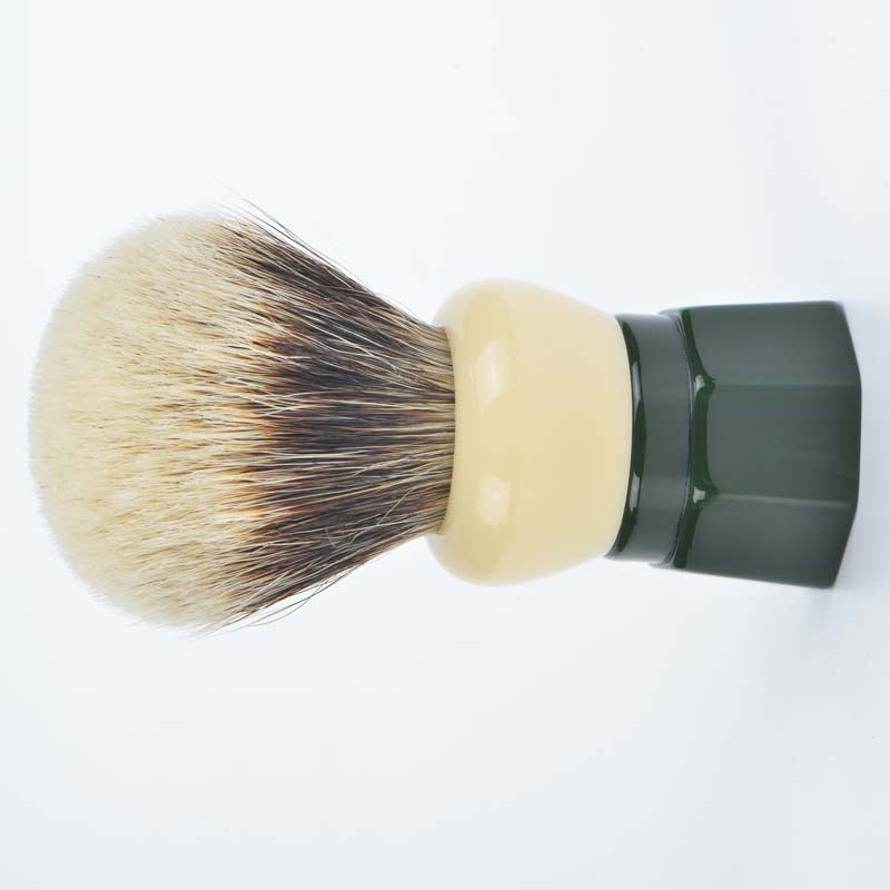 YAQI 24MM Green Obsidian Two Band Badger Hair Men Wet Shaving Brush