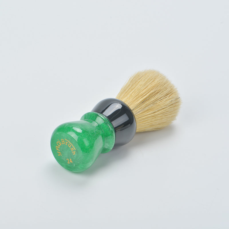 YAQI Green Viper 24MM Boar Bristle Handle Shaving Brush for man wet shaving