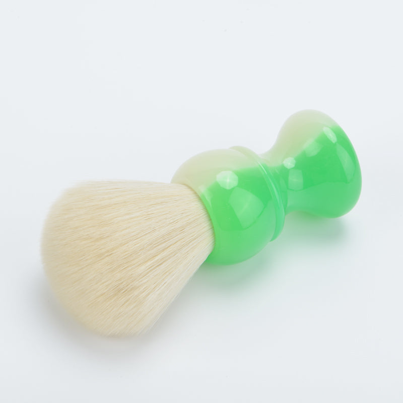 YAQI JANUS BIFRONS 24mm Synthetic Cashmere Knot Mens Shaving Brush With Dark Seen Handle