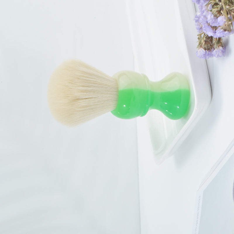 YAQI JANUS BIFRONS 24mm Synthetic Cashmere Knot Mens Shaving Brush With Dark Seen Handle