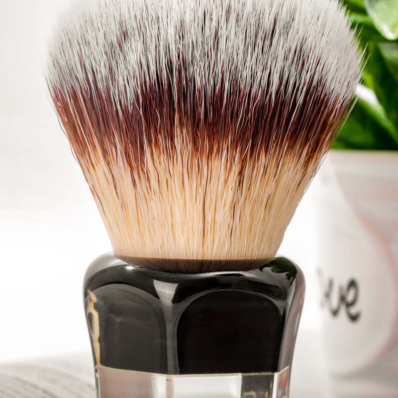 Yaqi Robin Synthetic Hair Clear Handle Men Wet Shaving Brush
