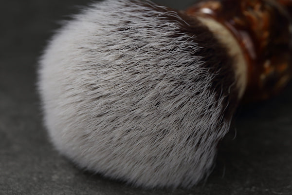YAQI Caramel Cat's Whisker Synthetic Hair Mens Wet Shaving Brush