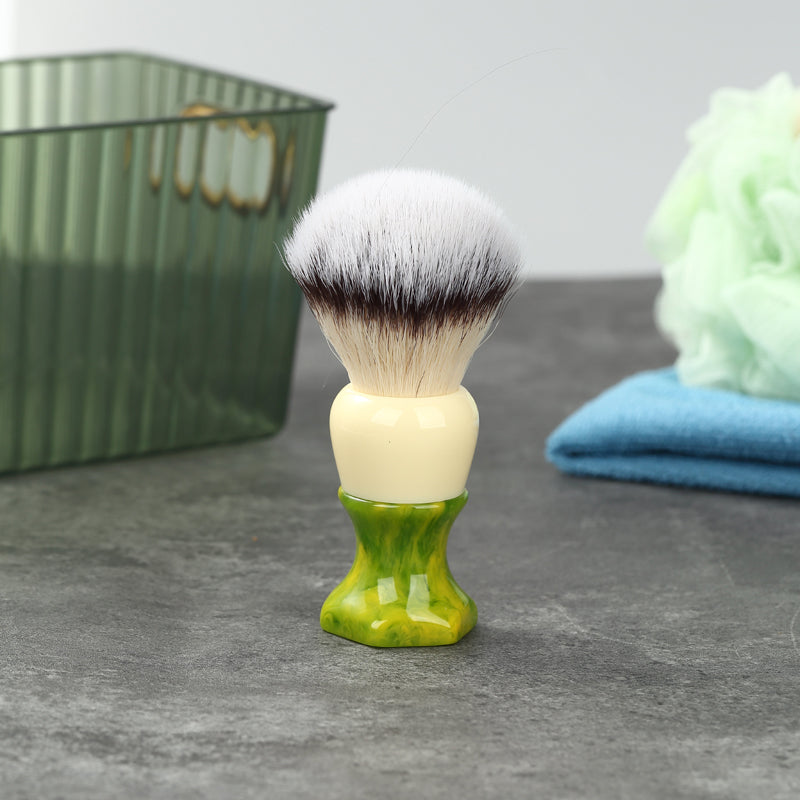 YAQI Ever-hopeful Silver Cat's Whisker Synthetic Hair Mens Wet Shaving Brush