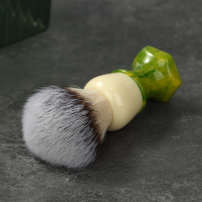 YAQI Ever-hopeful Silver Cat's Whisker Synthetic Hair Mens Wet Shaving Brush