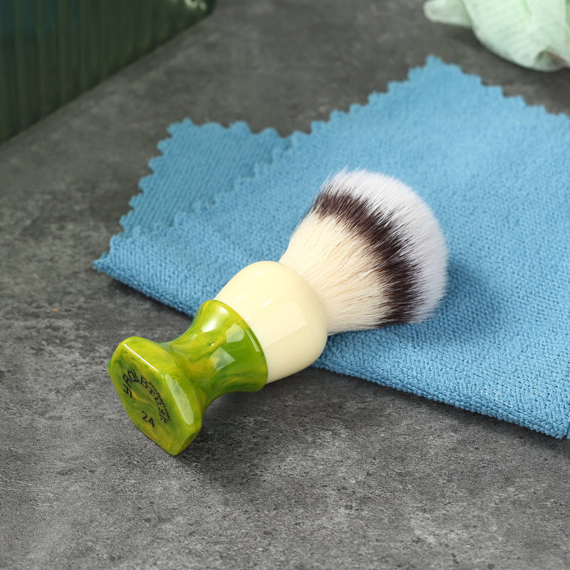 YAQI Ever-hopeful Silver Cat's Whisker Synthetic Hair Mens Wet Shaving Brush