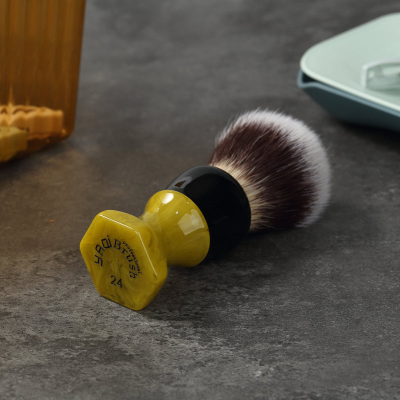 YAQI Ever-hopeful Cat's Whisker Synthetic Hair Mens Wet Shaving Brush