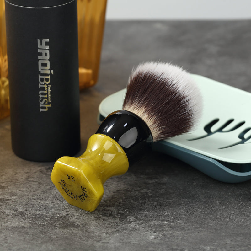 YAQI Ever-hopeful Cat's Whisker Synthetic Hair Mens Wet Shaving Brush
