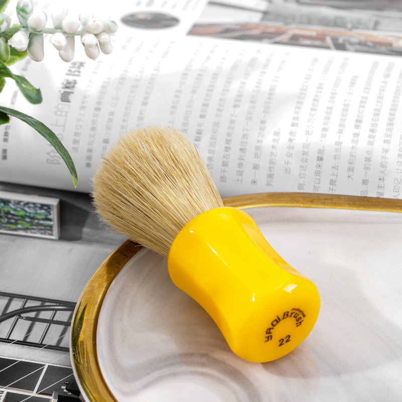 YAQI Joy Butterscotch Color Handle Men Wet Bristle Shaving Brush