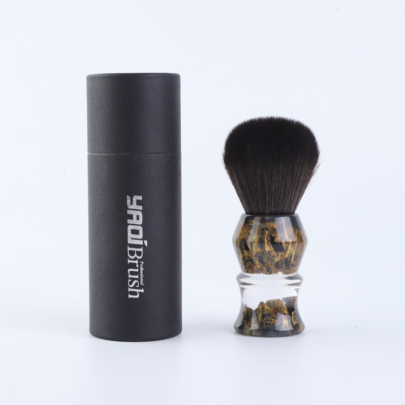 YAQI DEEP STONES 24mm Synthetic Hair Resin Handle Men Wet Shaving Brush