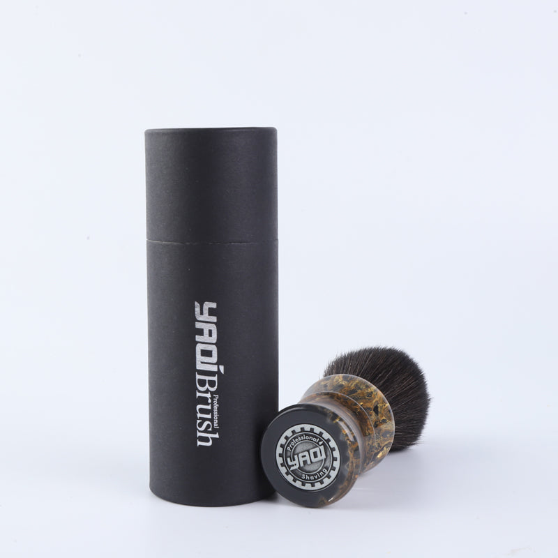 YAQI DEEP STONES 24mm Synthetic Hair Resin Handle Men Wet Shaving Brush