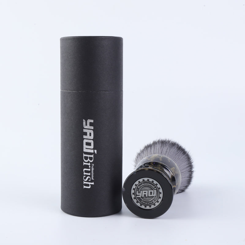 YAQI ROCKS 28mm Synthetic Hair Resin Handle Men Wet Shaving Brush