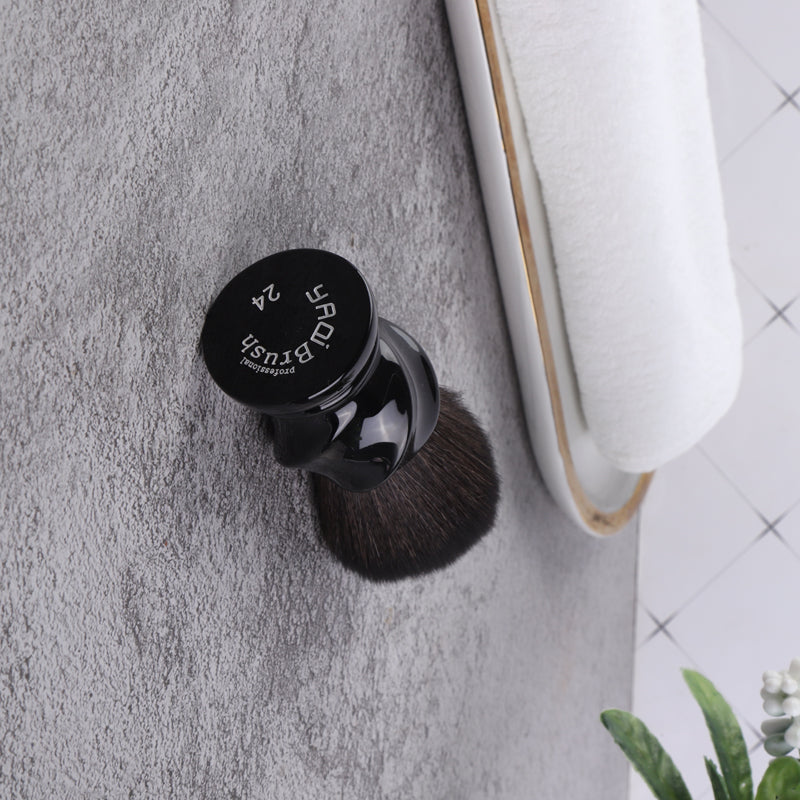 YAQI  TWIST 24mm Synthetic Hair Resin Handle Men Wet Shaving Brush