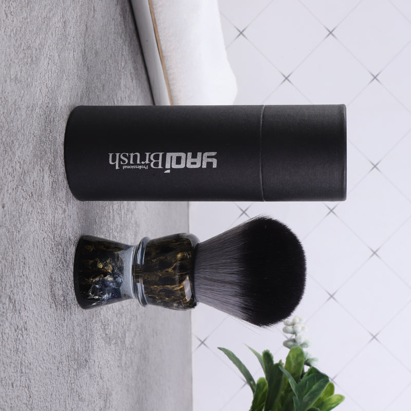 YAQI ROCKS 28mm Synthetic Hair Resin Handle Men Wet Shaving Brush