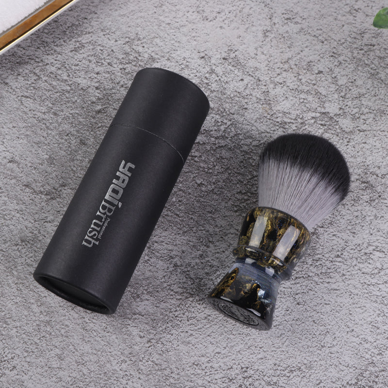 YAQI ROCKS 28mm Synthetic Hair Resin Handle Men Wet Shaving Brush