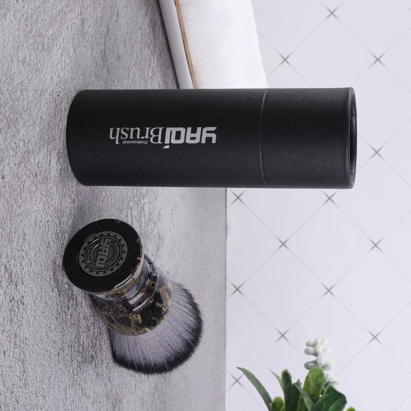 YAQI ROCKS 28mm Synthetic Hair Resin Handle Men Wet Shaving Brush