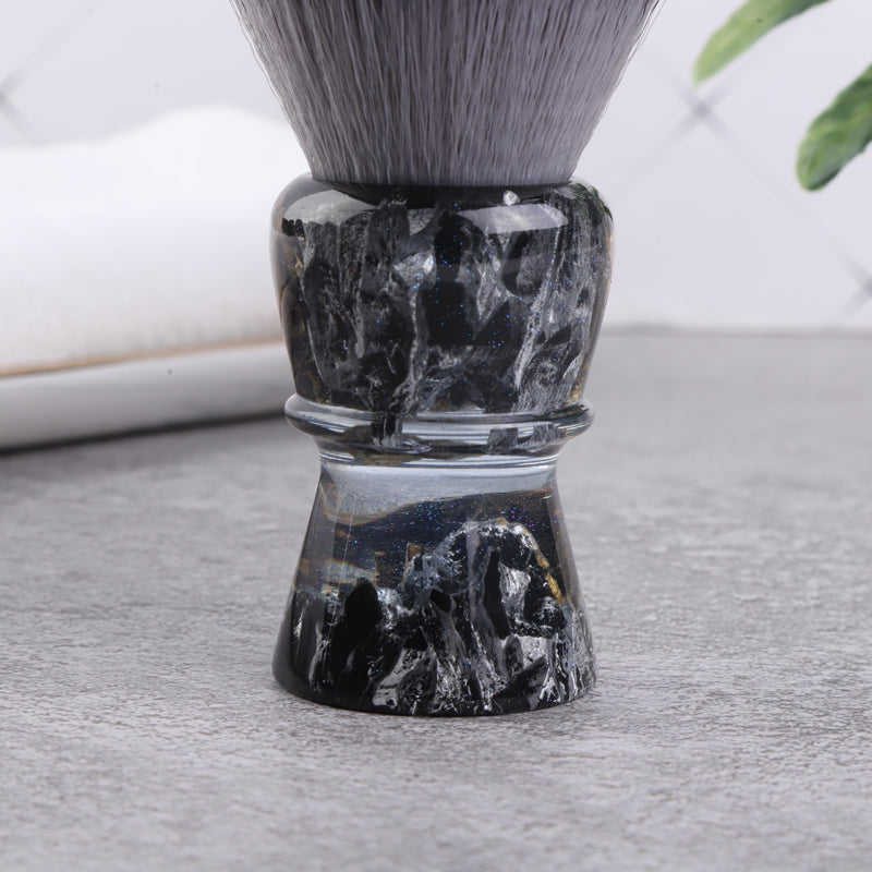 YAQI ROCKS 28mm Synthetic Hair Resin Handle Men Wet Shaving Brush