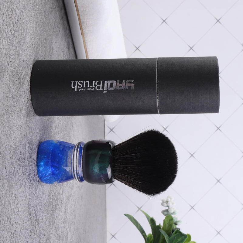 YAQI OCEAN 28mm Synthetic Hair Resin Handle Men Wet Shaving Brush