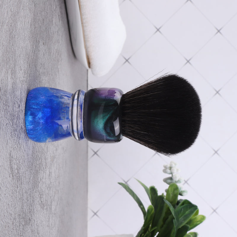 YAQI OCEAN 28mm Synthetic Hair Resin Handle Men Wet Shaving Brush