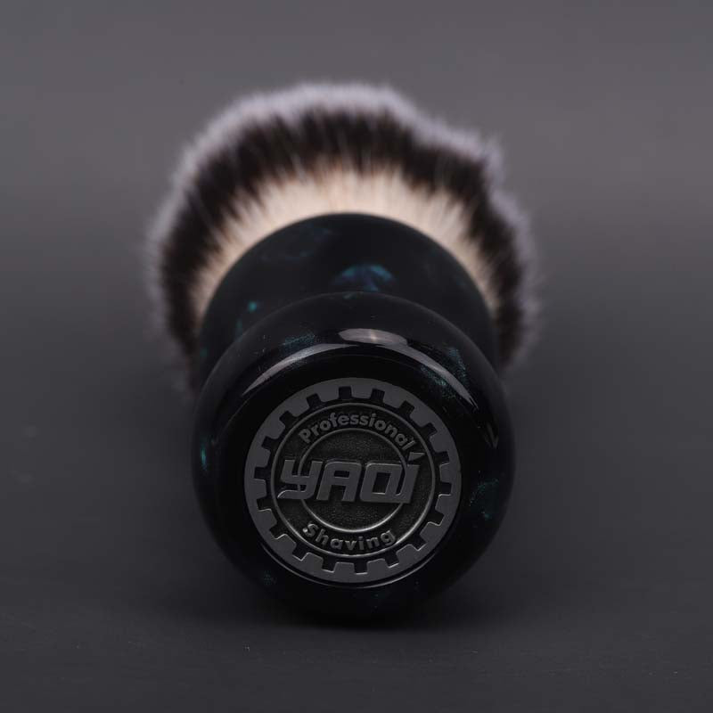 YAQI Night Emerald 26mm Synthetic Hair Resin Handle Men Wet Shaving Brush