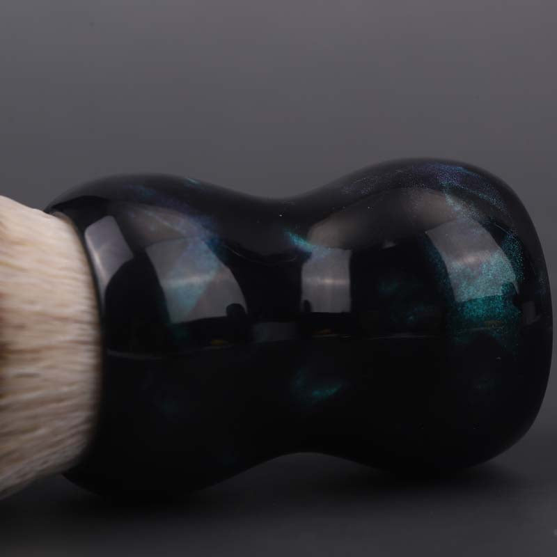 YAQI Night Emerald 26mm Synthetic Hair Resin Handle Men Wet Shaving Brush