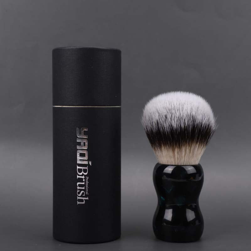 YAQI Night Emerald 26mm Synthetic Hair Resin Handle Men Wet Shaving Brush