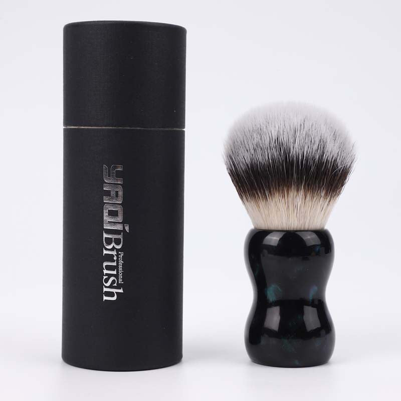 YAQI Night Emerald 26mm Synthetic Hair Resin Handle Men Wet Shaving Brush