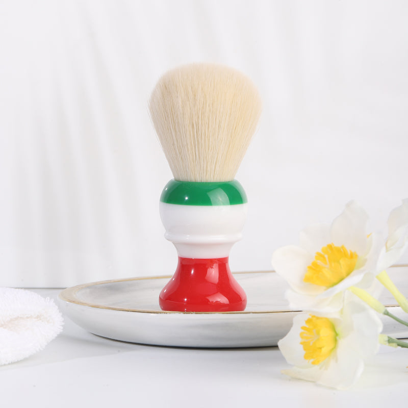 YAQI Freedom Italian Flag 24mm Cashmere Synthetic Knot Mens Shaving Brush