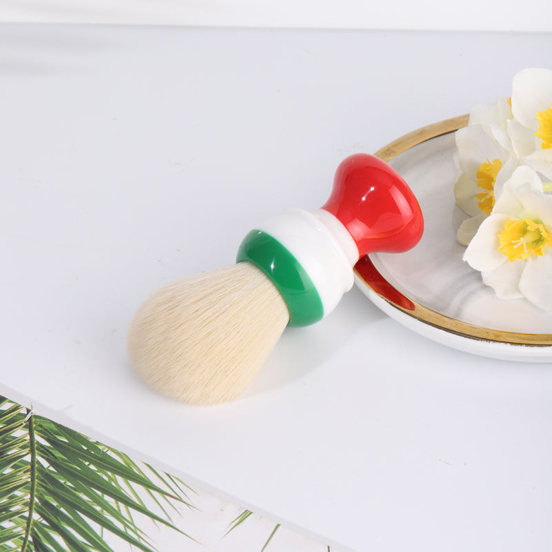 YAQI Freedom Italian Flag 24mm Cashmere Synthetic Knot Mens Shaving Brush