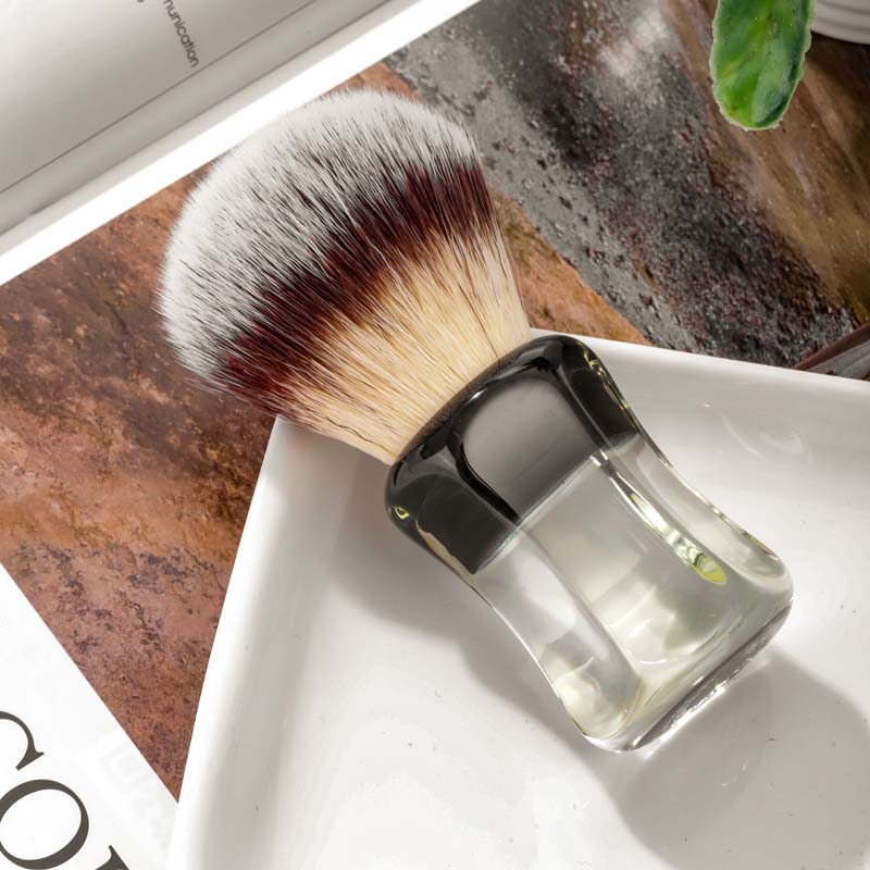 Yaqi Robin Synthetic Hair Clear Handle Men Wet Shaving Brush